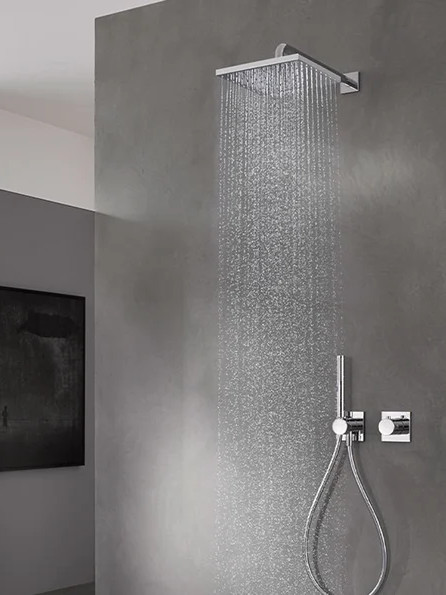 Inbouw-thermostatische douchekraan versus wandmodel van Hansgrohe Grohe – Facq België