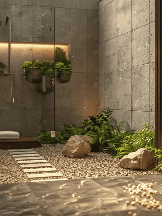 Create an eco-friendly bathroom with healthy materials