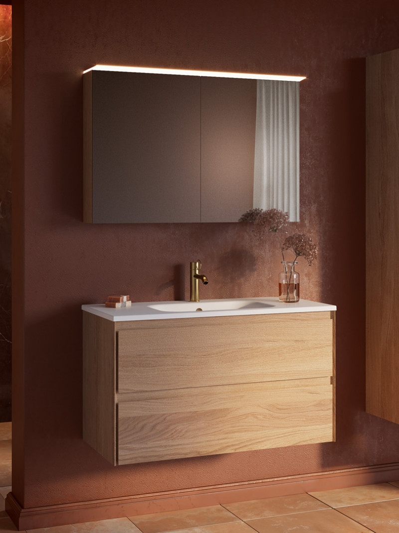 Contraste 100 cm eik naturel - chêne naturel