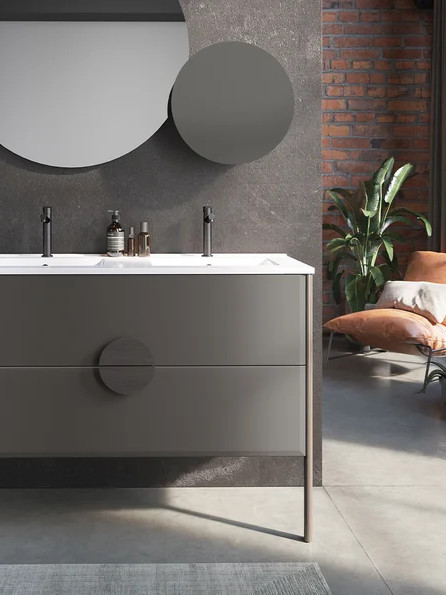 Meuble double vasque : Élégance et fonctionnalité avec la collection Pupitre de Sanijura