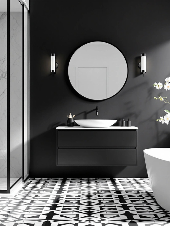 salle-de-bain-noir-blanc-amenagement