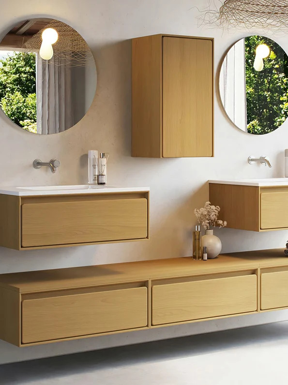 De Epic-reeks van Sanijura geeft je badkamer een extra dimensie met een verfijnd design en een authentieke uitstraling waarin massief hout centraal staat.