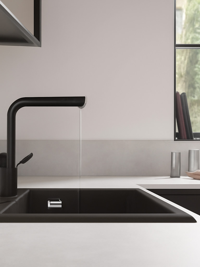 Sélection de robinet noir pour un style moderne dans votre salle de bain ou votre cuisine.