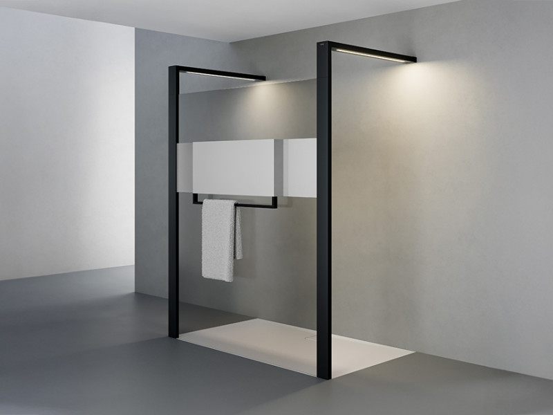 Paroi de douche modulaire Sphere Black Edition