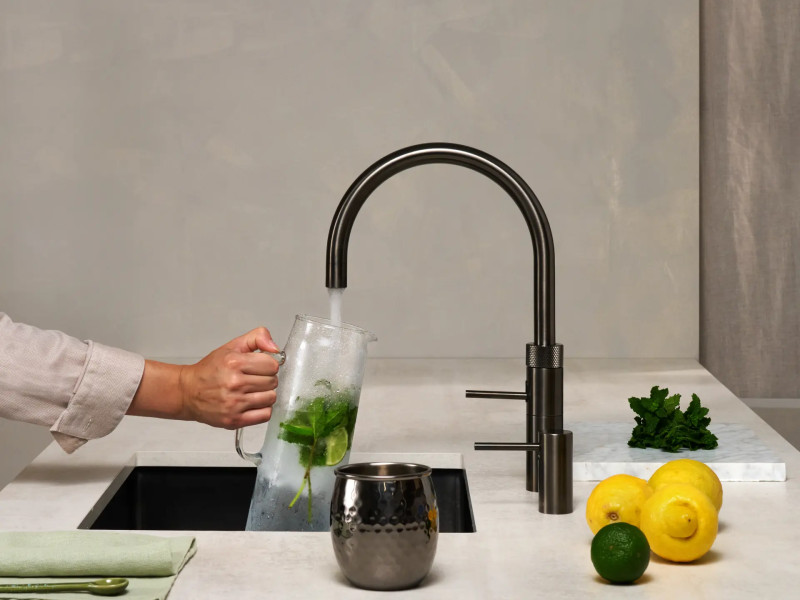Mitigeur de cuisine rond Fusion Gun Metal