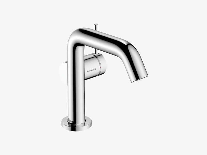 With hansgrohe’s CoolStart mixer taps, only cold water flows initially.